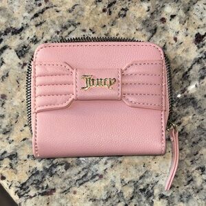Juicy Couture Light Pink Zip Wallet